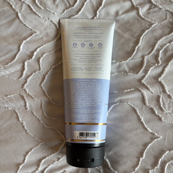 NWT Bath & Body Works Aromatherapy Lavender Vanilla Moisturizing Body Wash - Picture 3 of 5